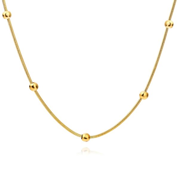 18K Gold Ball Necklace In Gold Ahava Jewelry 18K Gold Ball Necklace In Gold Ahava Jewelry