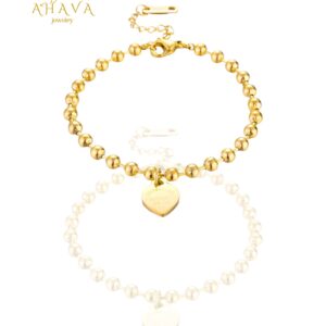 Eternal Love Bracelet, 18k Gold Plated Steel in Gold