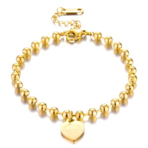Eternal Love Bracelet, 18k Gold Plated Steel in Gold